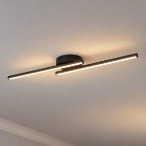 Eglo flatron z plafoniera led 20w rgb 2700k 6500k dimmerabile nero opaco