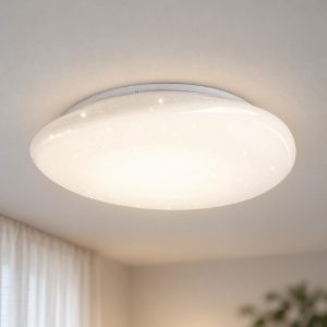 Eglo sileras plafoniera led 20,5w cct 2700k 6500k 45cm con telecomando per soggiorno moderna bianca