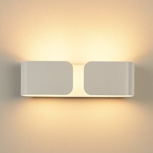 Applique lampada da parete bianca clip ap2 small bianco ideal lux
