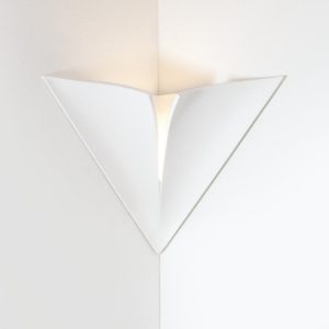 Applique angolare 13w 4000k in gesso led cristaly per parete ad angolo