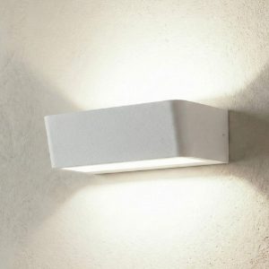 Applique da parete bianca per ingresso led 15w 4000k biemissione design moderna