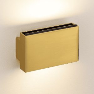 Applique led 3000k elegante oro luce sopra sotto