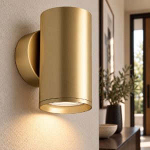Applique da parete cilindrica oro opaco maytoni focus s