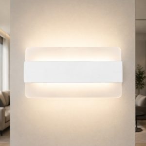Applique da parete led 16w cct 3000k 4000k moderna bianca per ingresso