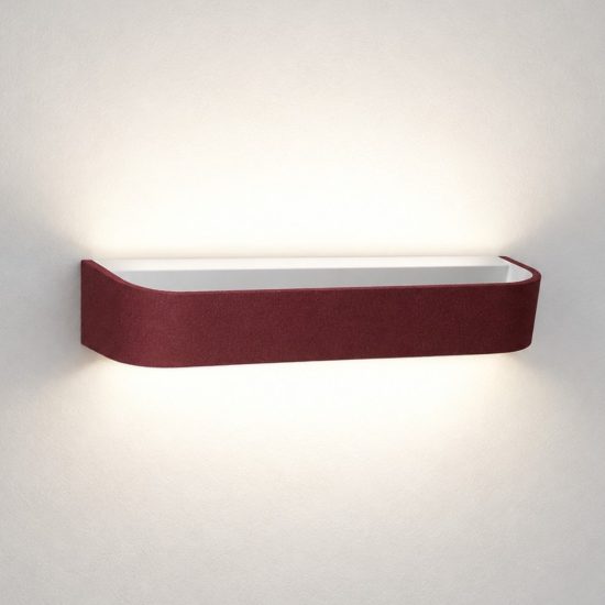 Applique led 20w cct 3000k 4000k dimmerabile da parete moderna bordeaux