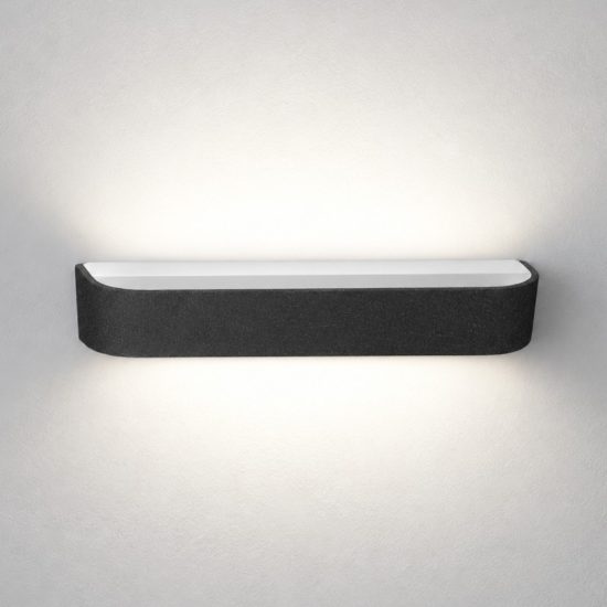 Applique moderna antracite da parete led 20w cct 3000k 4000k dimmerabile
