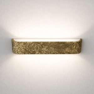 Applique per ingresso led 20w cct 3000k 4000k dimmerabile moderna da parete foglia oro