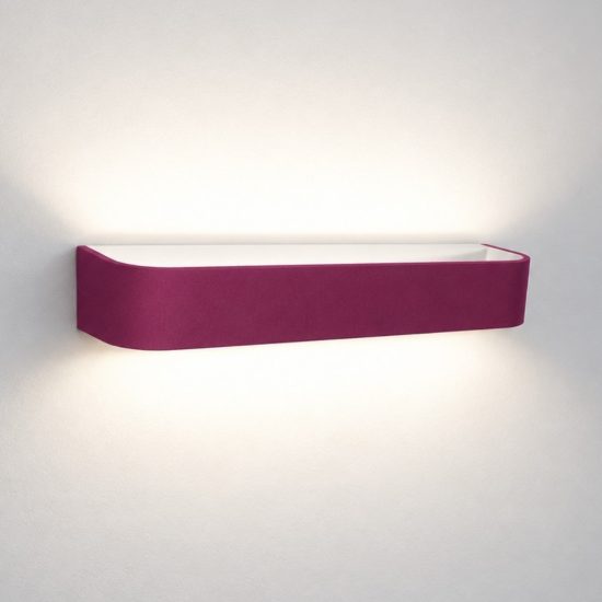 Applique led 20w cct 3000k 4000k dimmerabile moderna da parete magenta