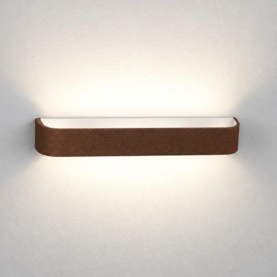 Applique led 20w cct 3000k 4000k dimmerabile moderna da parete rame opaco