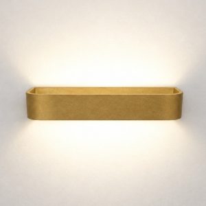 Applique da parete led 20w cct 3000k 4000k dimmerabile moderna oro opaco