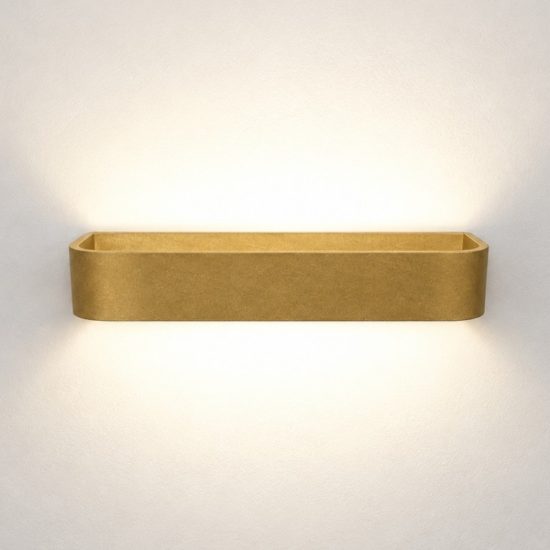 Applique da parete led 20w cct 3000k 4000k dimmerabile moderna oro opaco