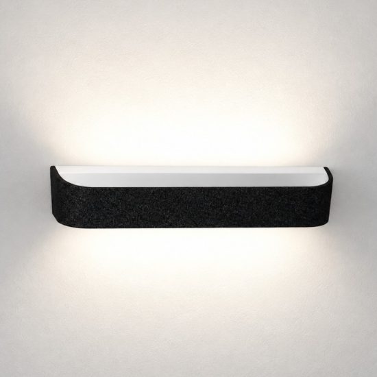 Applique moderna nera da parete led 20w cct 3000k 4000k dimmerabile