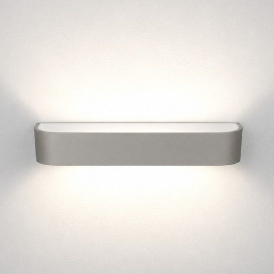 Applique led 20w cct 3000k 4000k moderna da parete tortora dimmerabile 32cm