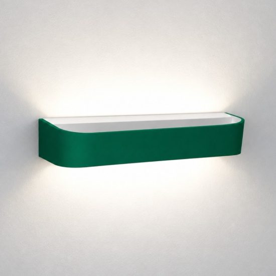 Applique da parete moderna verde bosco led 20w cct 3000k 4000k dimmerabile