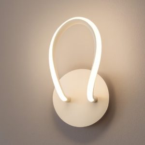 Applique 11,5w led 4000k design moderna bianca dimmerabile