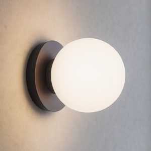 Vivida applique pearl led 4w 3000k bronzo vetro bianco moderna