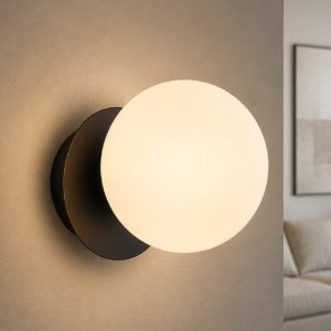 Vivida pearl applique bronzo vetro bianco design moderno led 8w 3000k