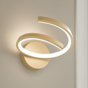 Top light tornado applique led 12w cct 3000k 4000k moderna oro