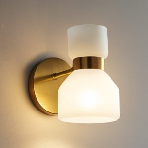 Miloox fifty applique oro lampada da parete contemporanea orientabile