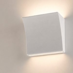 Applique per ingresso bianca di gesso ceramica verniciabile moderna