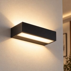 Fabas snap applique per salotto nero led 18w cct 2700k 3000k 4000k dimmerabile