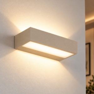 Fabas luce snap applique led 18w cct 2700k 4000k dimmerabile sabbia per soggiorno