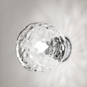 Applique da parete moderna in vetro trasparente perenz