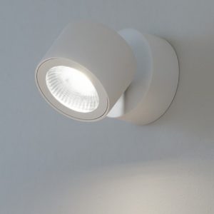Applique da parete bianca led orientabile 15w cct 3000k 4000k 6000k perenz camera
