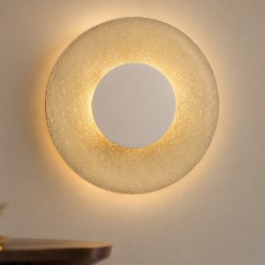 Applique da parete design moderna led 12w 3000k 25cm bianca per soggiorno