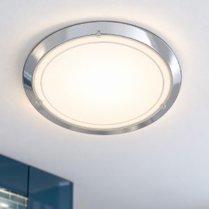 Eglo planet 1 plafoniera 29cm per cucina moderna cromo