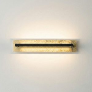 Applique foglia oro nero led 18w cct 2700k 3000k 4000k girevole perenz illuminazione