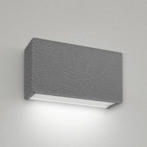 Applique linea light box  w1 mono emissione finitura cemento led 6w 3000k