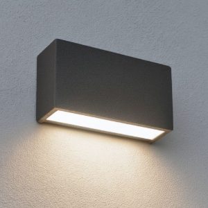 Linea light applique box w1 finitura cemento led 6w 4000k mono emissione