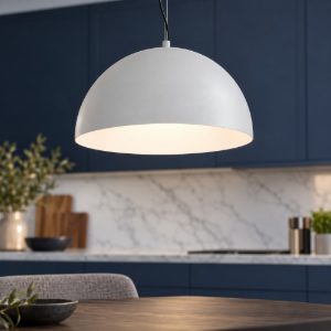 Eglo gaetano 1 lampadario a sospensione 53,5cm per cucina moderno nero e grigio