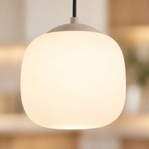 Eglo cominio lampada a sospensione 18,5cm per cucina moderna grigio tortora