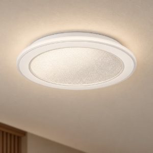 Eglo macchioni plafoniera led 20w cct 2700k 6500k 38cm con telecomando per soggiorno moderna rotonda bianca