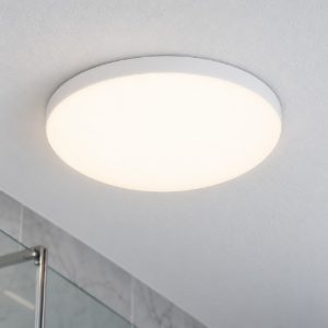 Eglo frania plafoniera led 18w cct 3000k 6000k 31cm ip44 per bagno moderna bianca