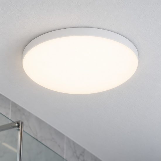 Eglo frania plafoniera led 18w cct 3000k 6000k 31cm ip44 per bagno moderna bianca