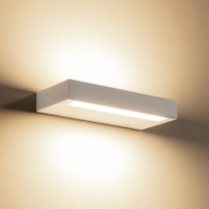 Applique mensola moderna bianca led 30w cct 2700k 3200k 4000k dimmerabile