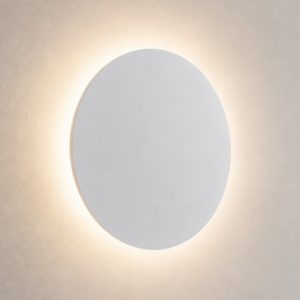 Applique da parete per soggiorno tonda bianca sottile led 23w 3000k