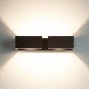 Isyluce applique graffa nero led design moderna 40w 3000k