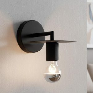 Applique da parete minimalista nera