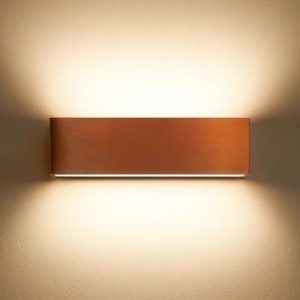 Applique led 19w 2700k bi emissione rame box w2 linea light