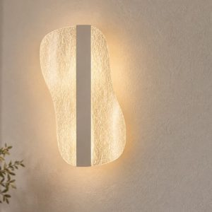 Applique led design moderna 12w cct 2700k 5000k 18cm bianca per soggiorno