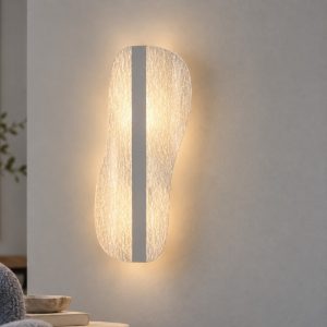 Applique led design moderna 15w cct 2700k 5000k 22cm dimmerabile bianca per soggiorno