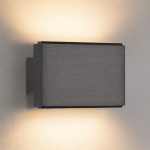 Piccola applique da parete nickel led 3000k luce up&down
