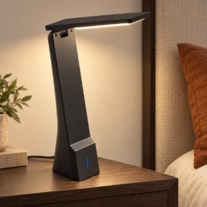Eglo la seca abat-jour per camera da letto led 1,8w cct 3000k 5000k 26cm dimmerabile moderna nera