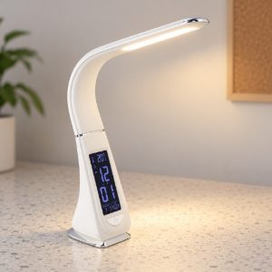 Eglo cognoli lampada da scrivania led 4,4w 5000k 51cm dimmerabile per ufficio moderna bianca
