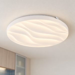 Eglo benariba plafoniera led 14,6w 3000k 33cm per cucina moderna bianca