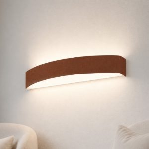 Applique da parete moderna biemissione rame opaco led 20w cct 3000k 4000k